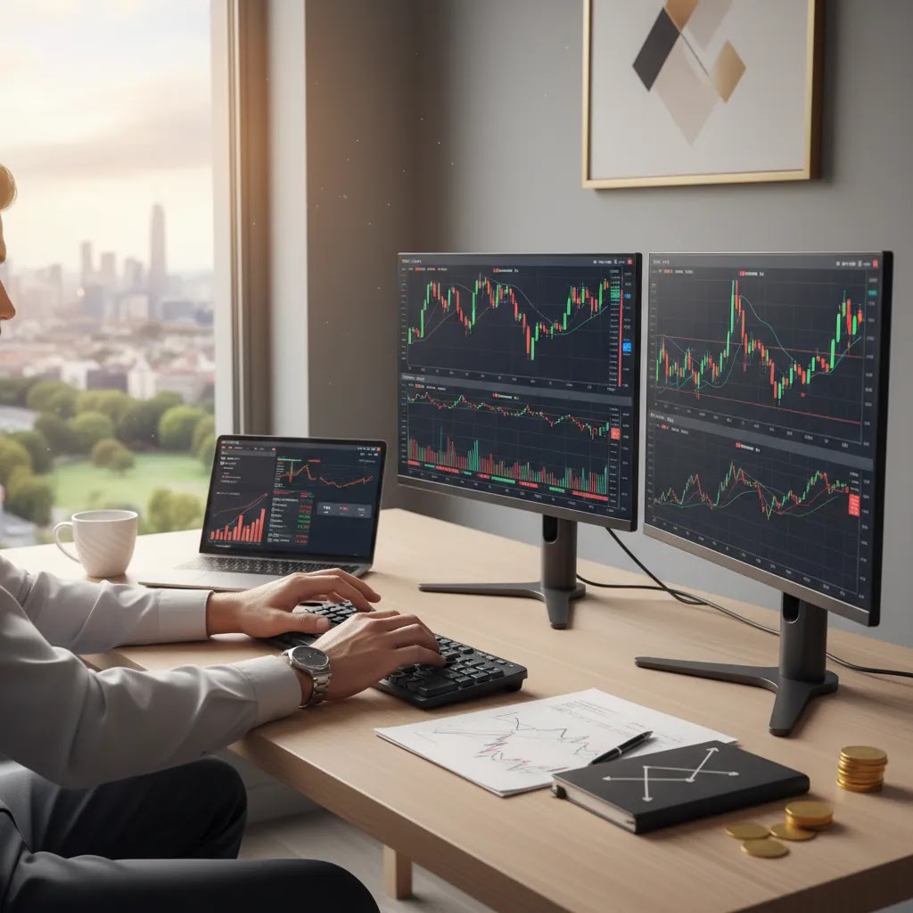 Advantages of forex trading including flexibility and accessible market participation in a professional setting