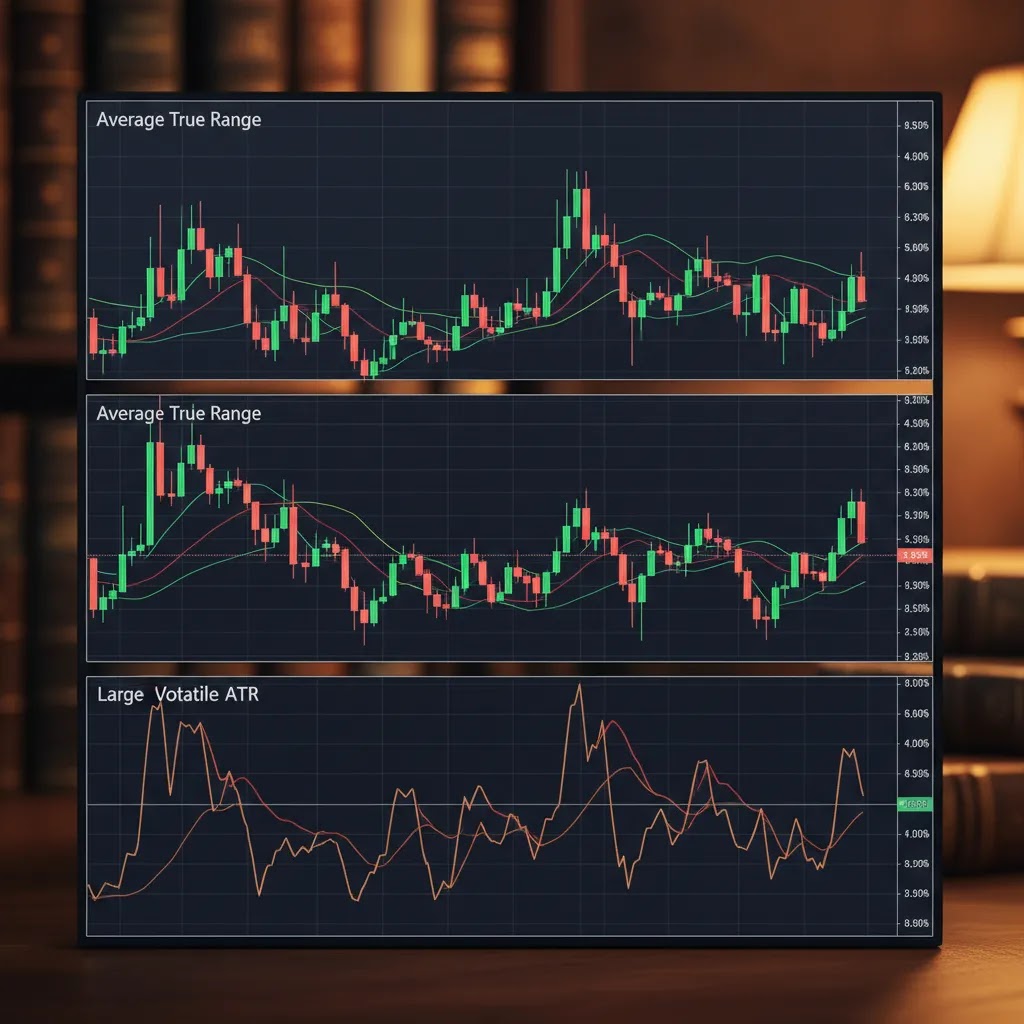 Average true range concept illustrating how the atr indicator measures market volatility