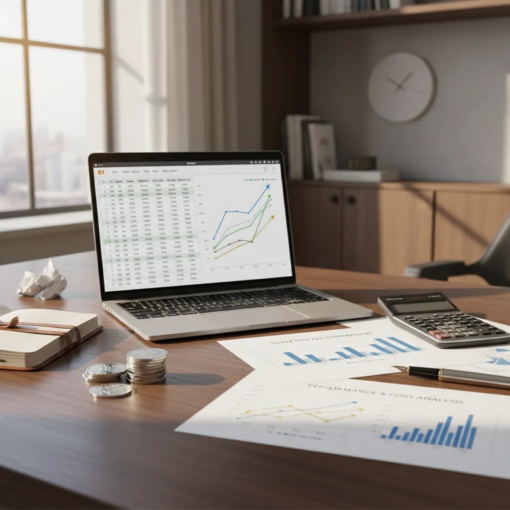 Best silver ETF comparison with focus on silver ETF price fees and returns