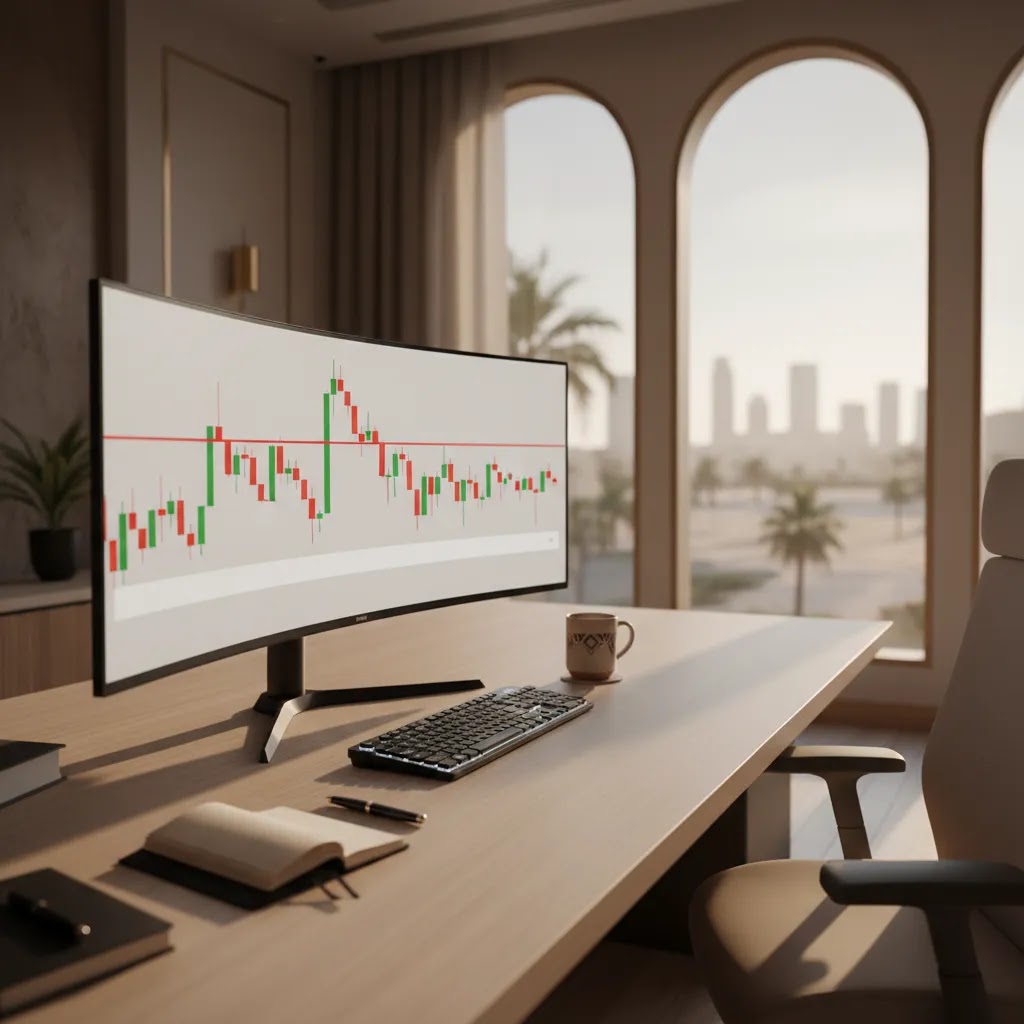 Breakout trading concept showing price breaking above resistance on a professional trading chart