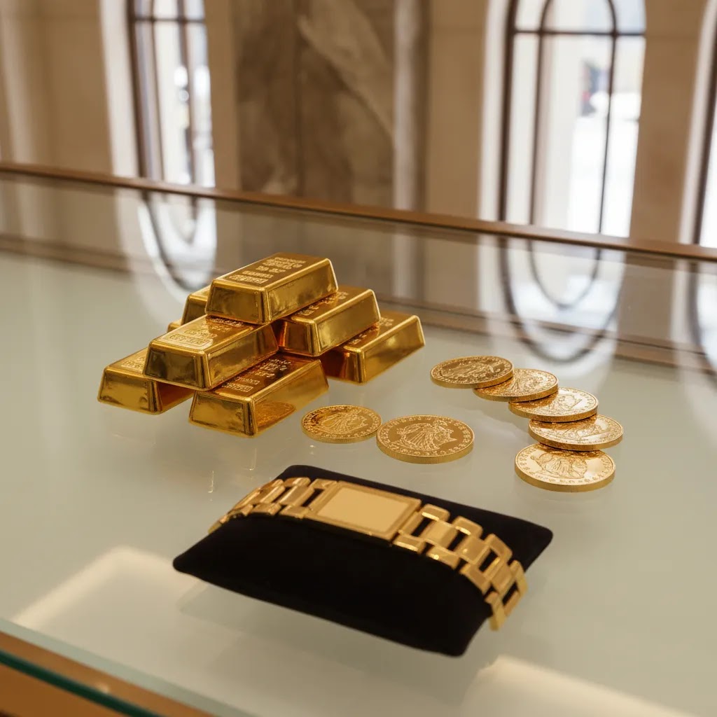 Buy gold in UAE with gold bars Dubai, gold coins Dubai and jewelry investment options