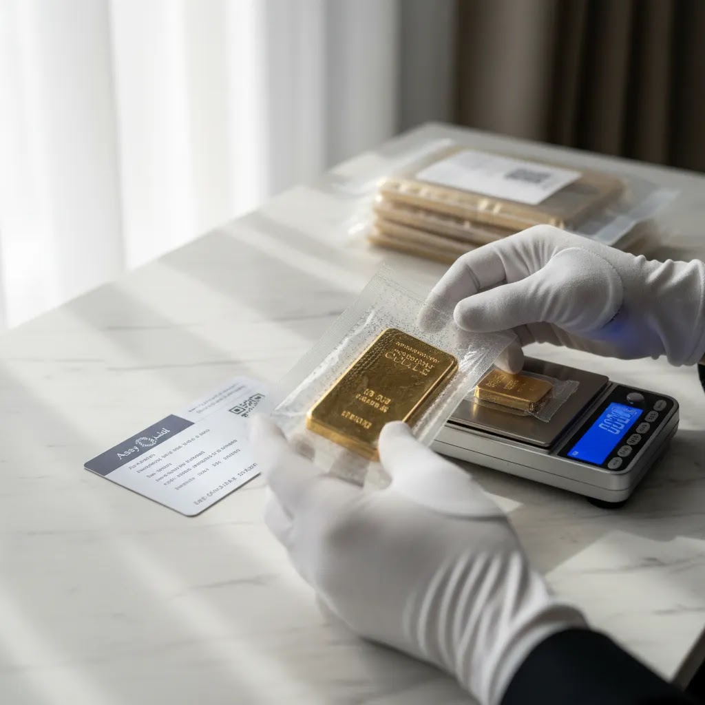 Buy physical gold Dubai safely with authenticated gold bullion Dubai, sealed packaging, and inspection tools
