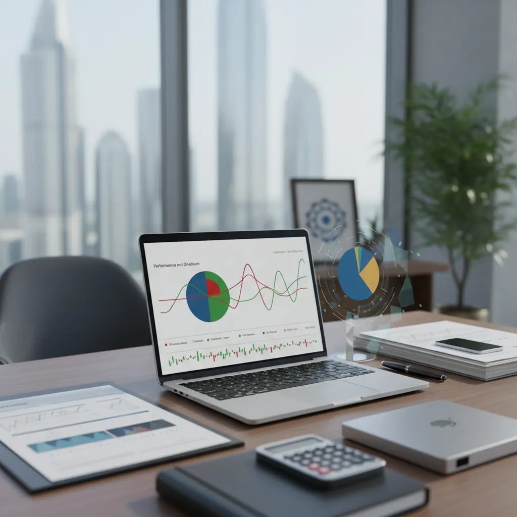 Copy trading risks and platform selection concept with portfolio monitoring and risk controls