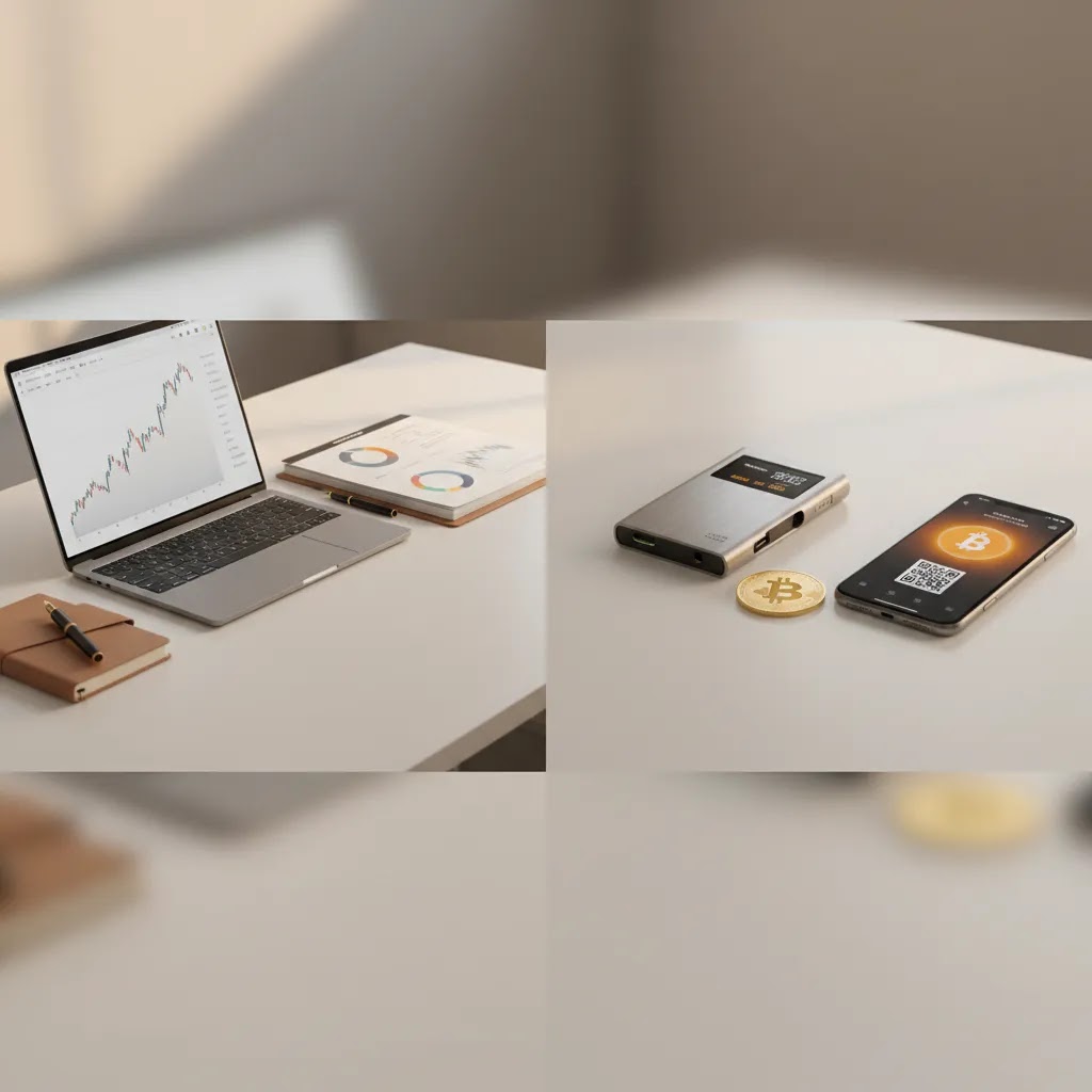 Crypto ETF vs buying crypto directly comparison for bitcoin ETF beginners