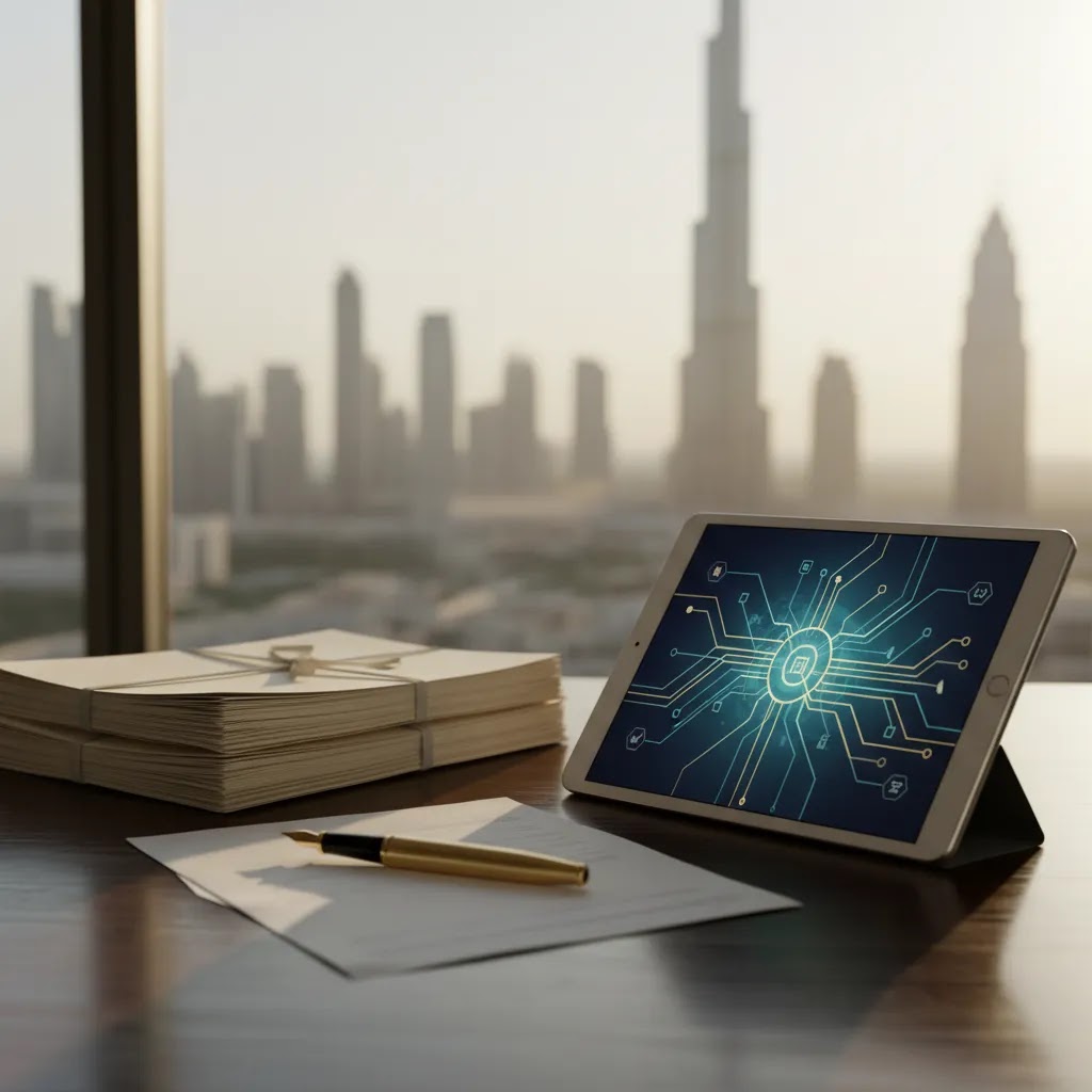 Crypto regulation UAE concept showing legal and compliance setup for crypto trading UAE