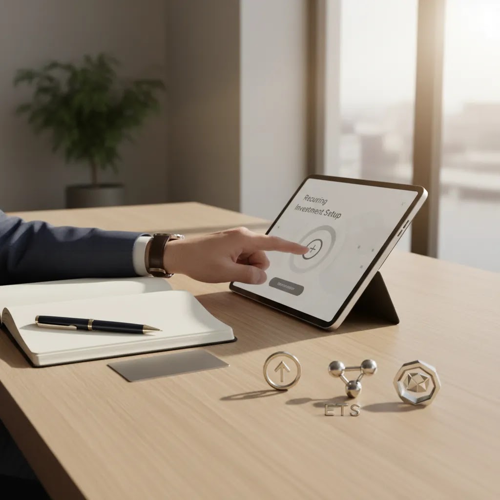 DCA strategy with automated recurring investing for stocks ETFs and crypto