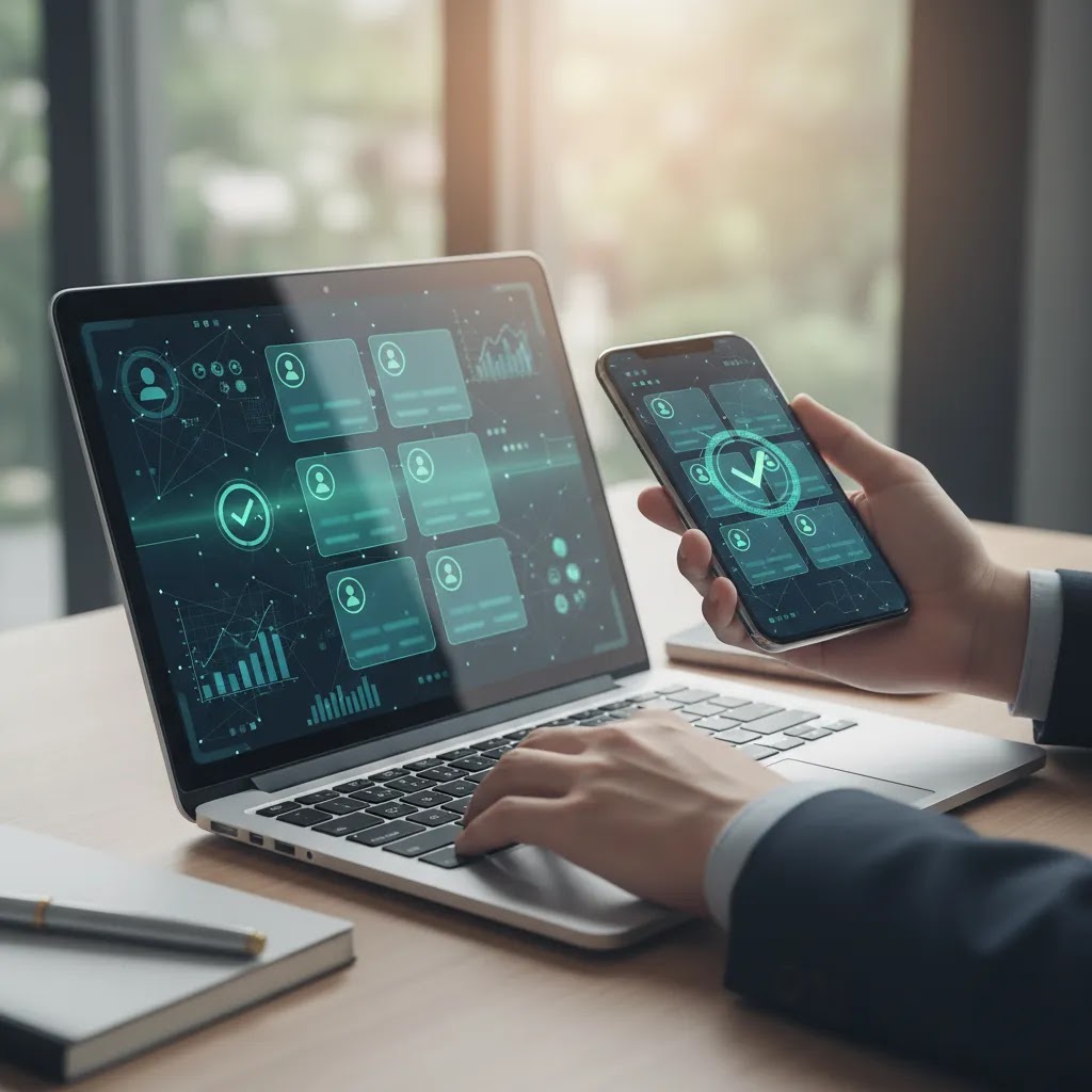 DFSA public register verification process on laptop for checking DFSA regulated brokers and license status