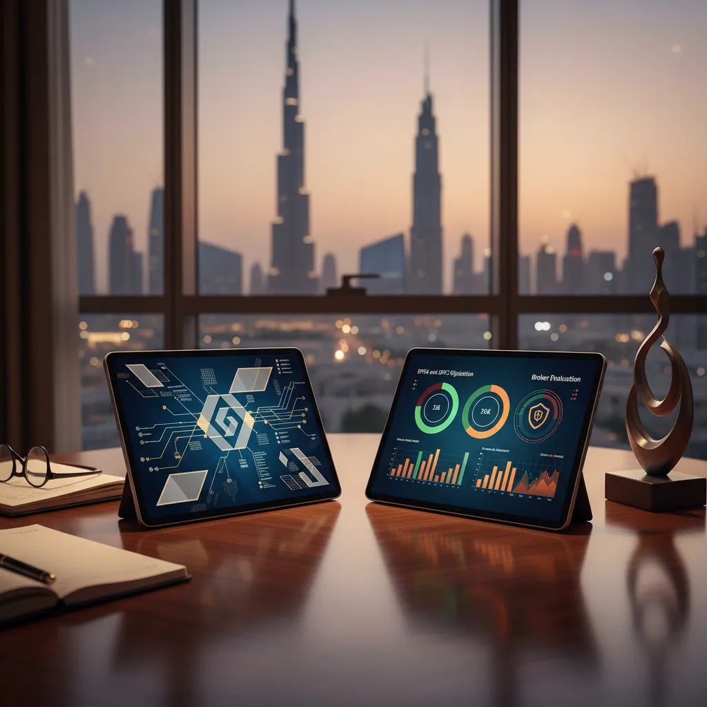 DFSA vs DIFC regulation comparison image for evaluating DFSA regulated firms in the UAE
