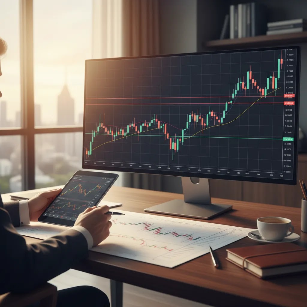 Divergence trading risk management with chart analysis, support and resistance, and confirmation before entry