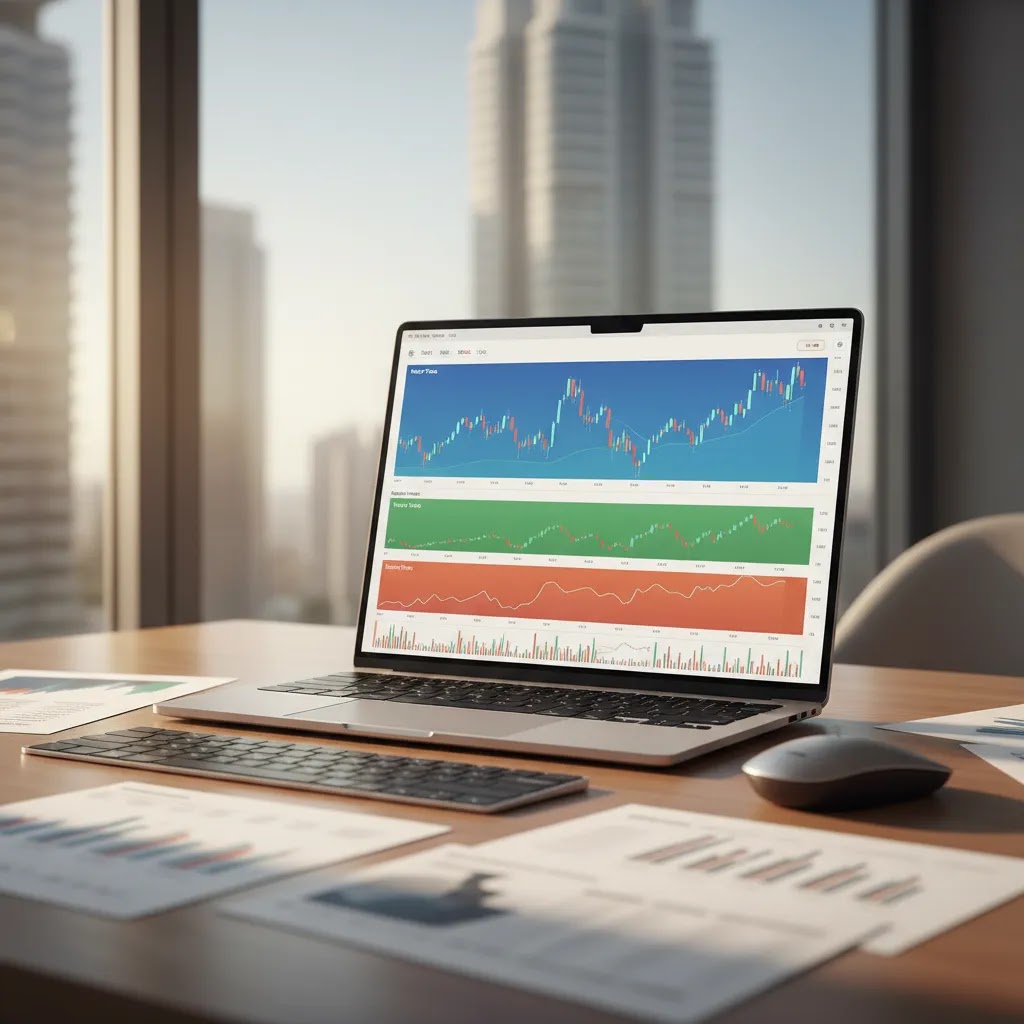 Forex currency pairs illustrated on a professional trading desk with charts showing major, minor, and exotic forex pairs