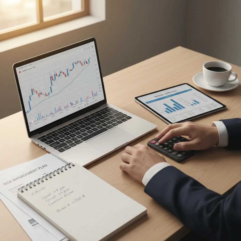 Forex trading for beginners showing costs risks and how to choose a forex broker