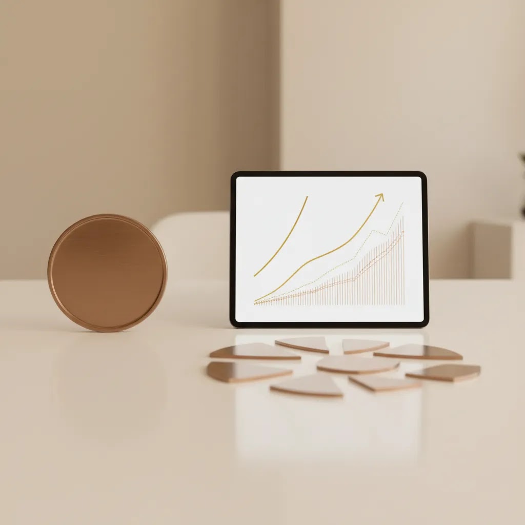 Fractional shares vs whole shares visual explainer showing partial ownership for beginner investors