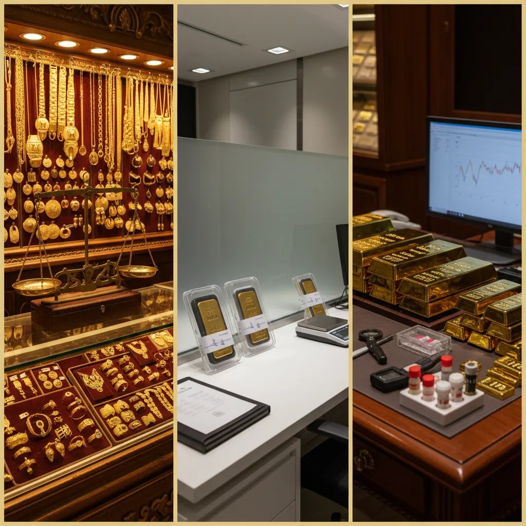 Where to buy gold in Dubai comparing gold souk Dubai shops, banks, and gold dealers Dubai