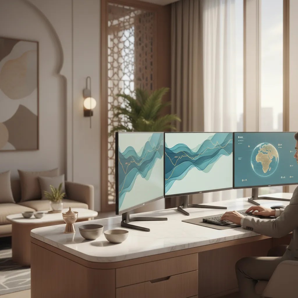 Hedging in forex visual showing currency hedging and controlled risk management for traders