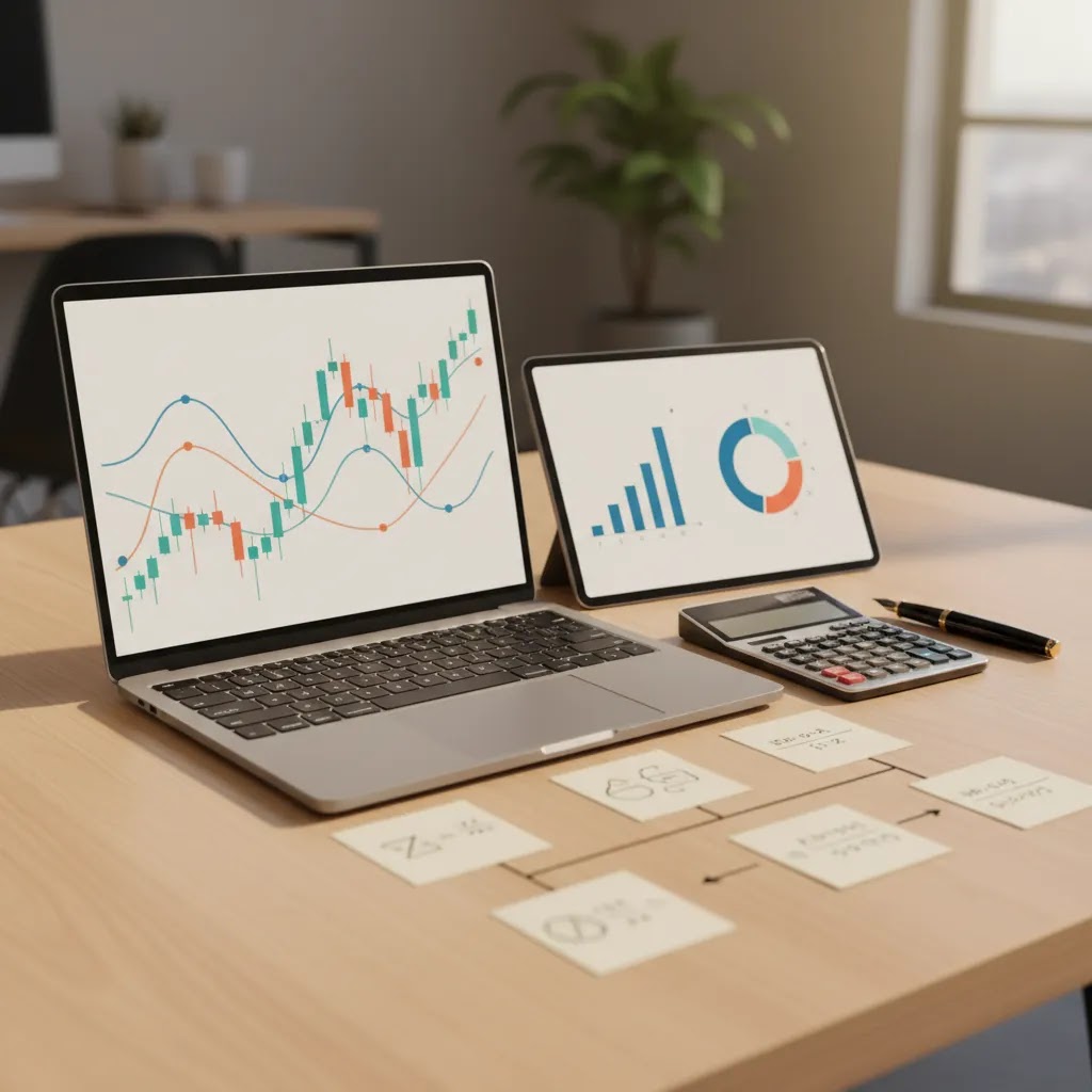 How CFD trading works with leverage margin and profit loss example on a trading desk