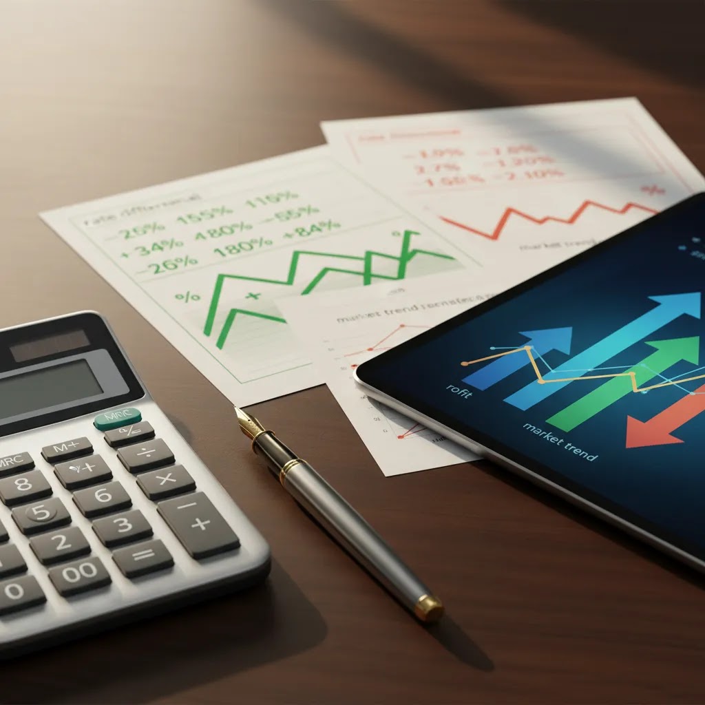 How forex swap is calculated with financial tools, rate analysis, and trading cost visuals