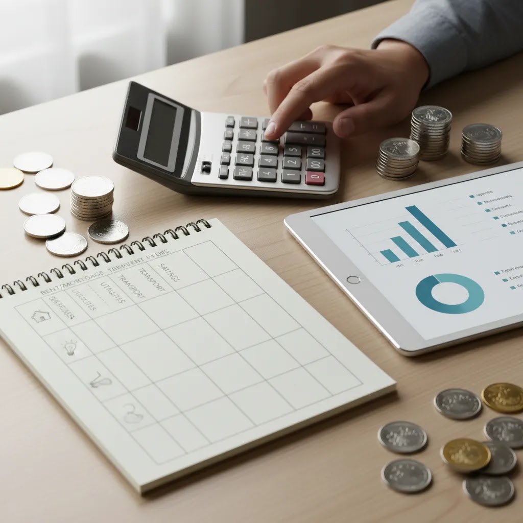 How much emergency fund to save using a calculator and monthly expense planning