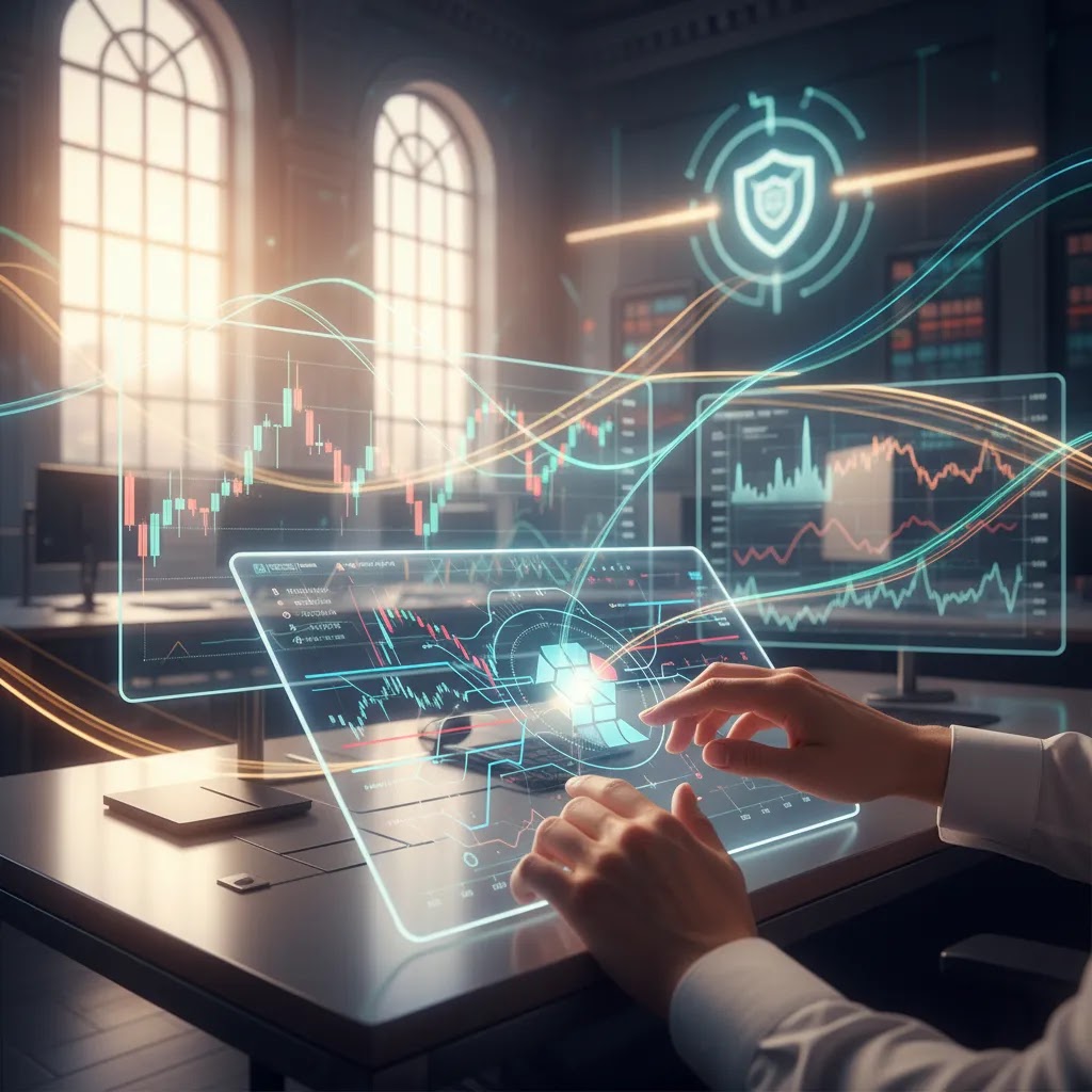 How stock exchange works with trading process and market order flow illustration