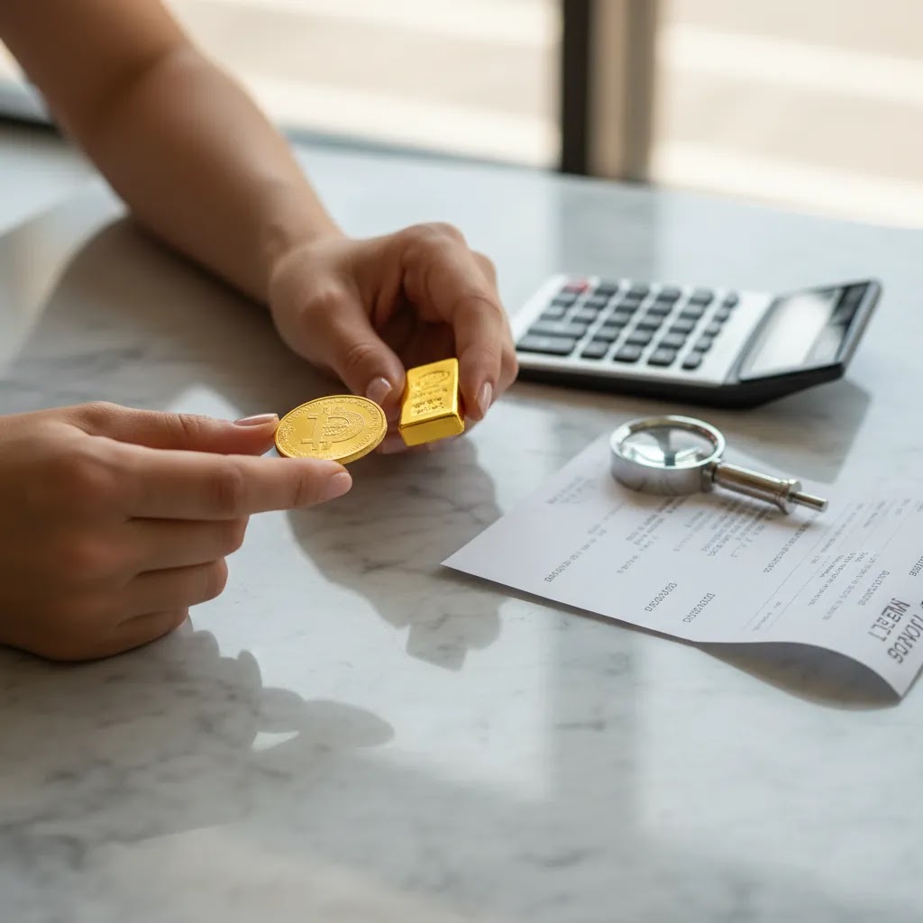 How to buy gold in Dubai by comparing gold bars Dubai and gold coins Dubai with pricing and authenticity checks