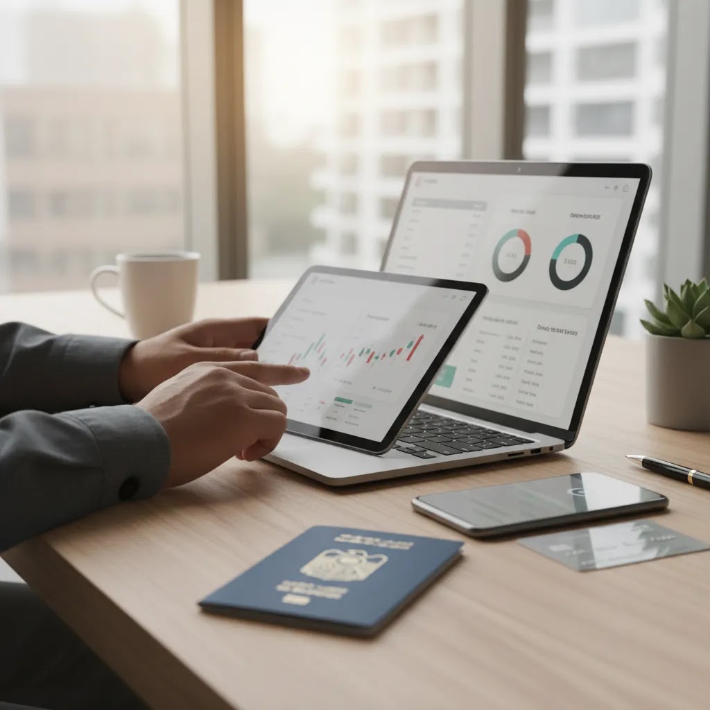 How to buy US stocks from UAE through online account setup verification and funding