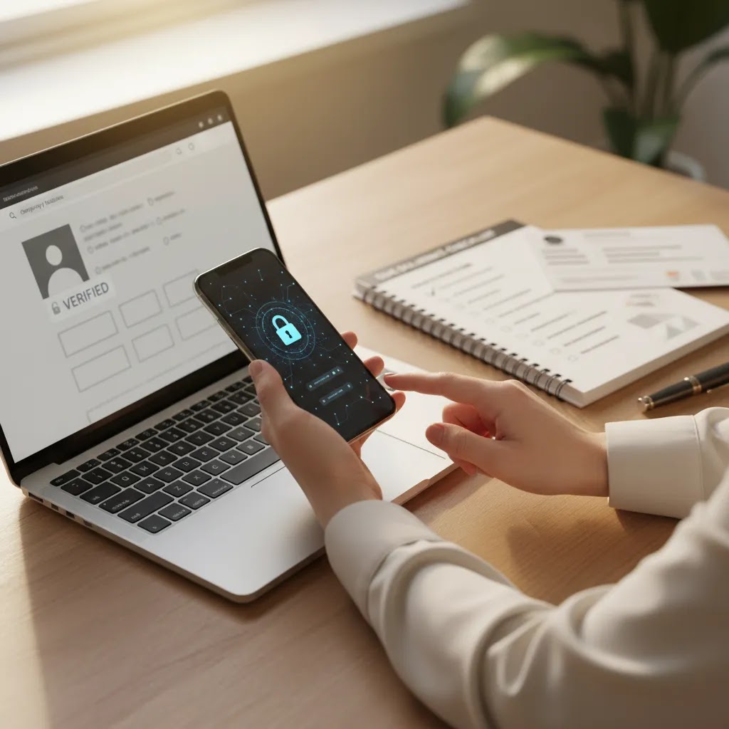 how to check broker regulation in the UAE with a practical broker regulation check on laptop and phone