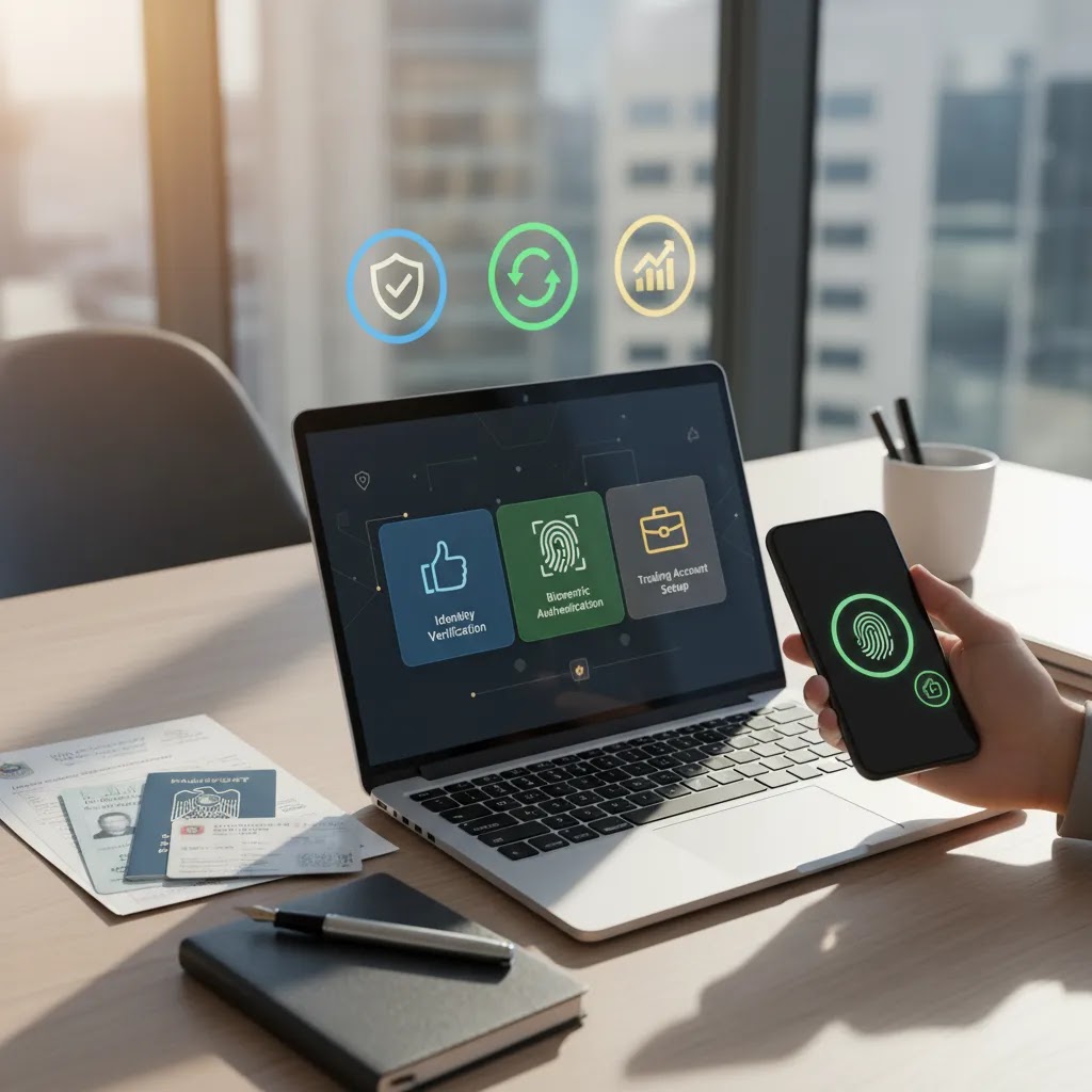 how to get nin number uae and open a trading account with online application steps