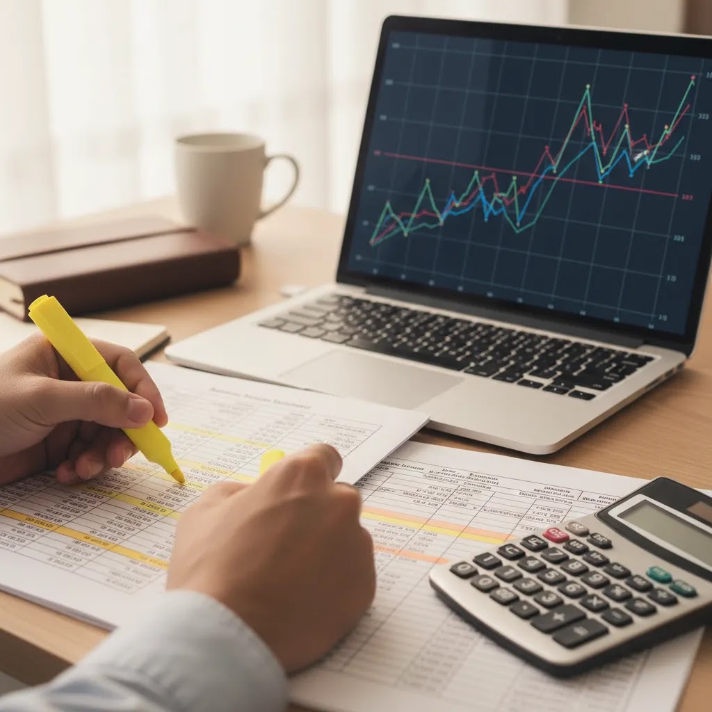 How to research a stock by reviewing financial statements and stock fundamentals