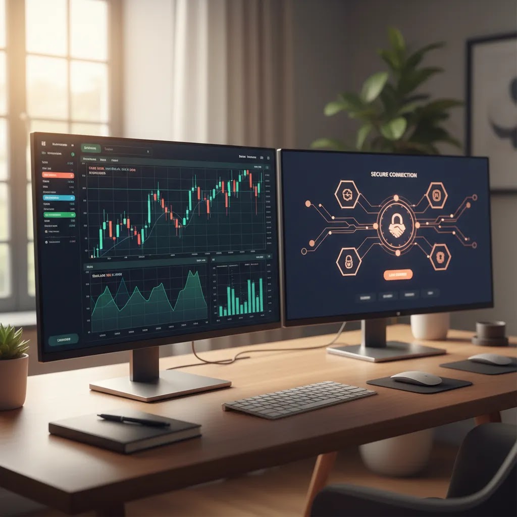 How to use TradingView for paper trading and broker integration in a secure trading setup
