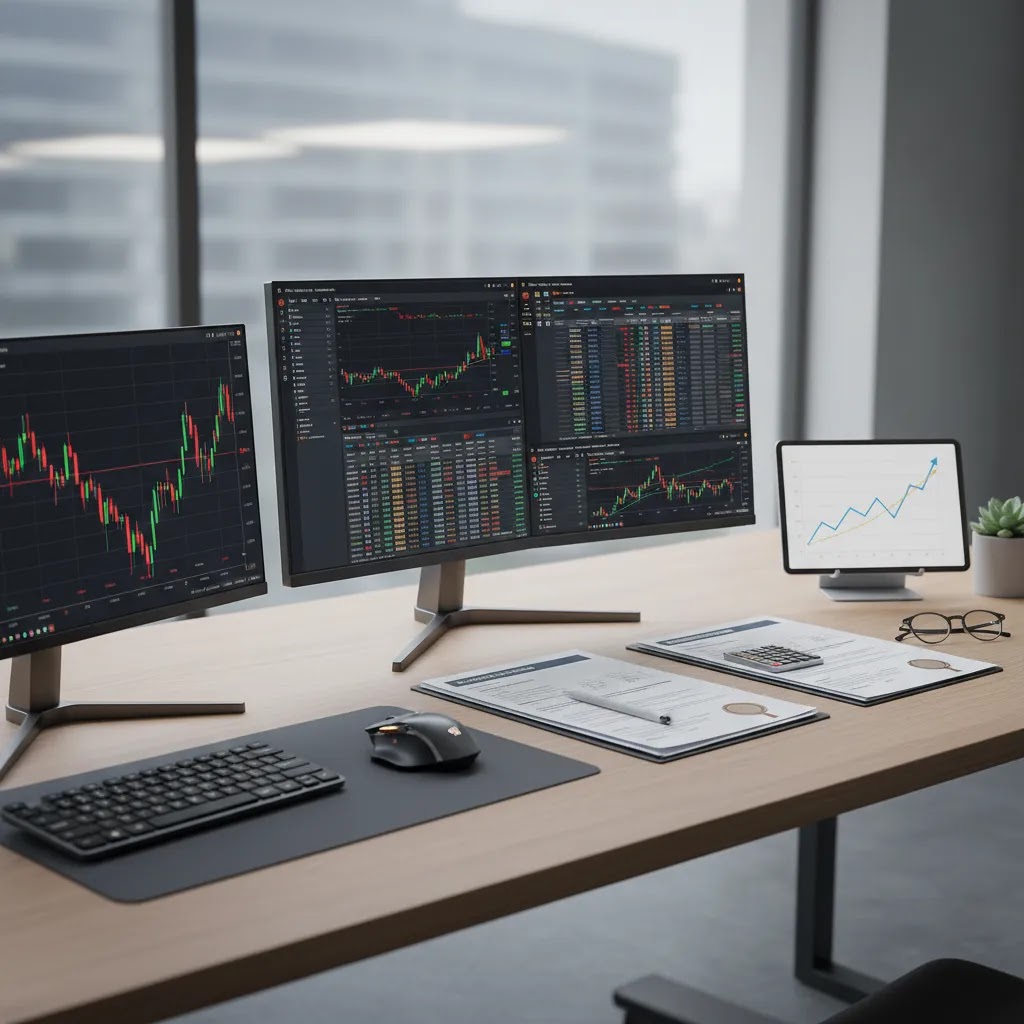 Index trading comparison visual showing index CFD futures and ETF approaches