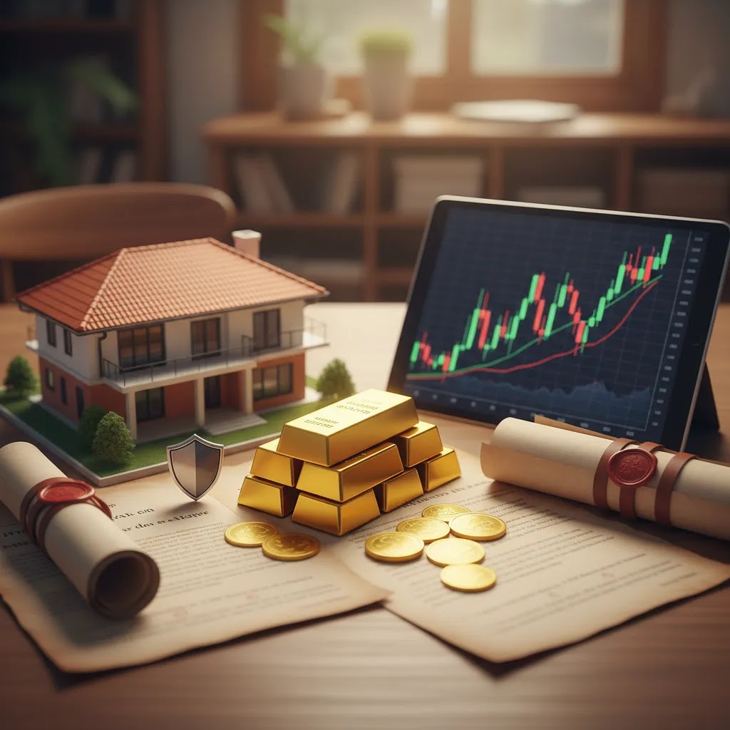 Inflation investing and inflation hedge assets including gold property bonds and stocks