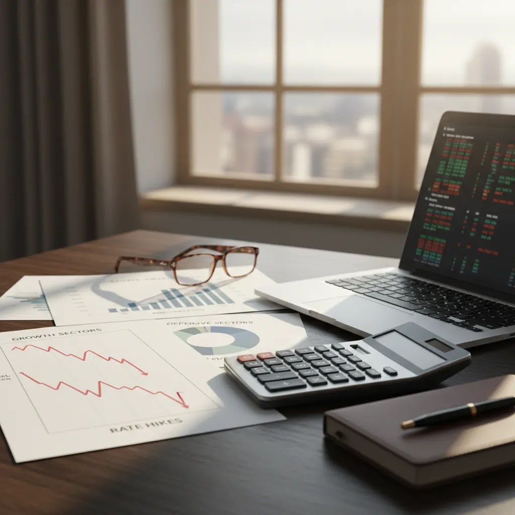 Interest rates and stock market sector performance in a visual guide to how interest rates affect stocks