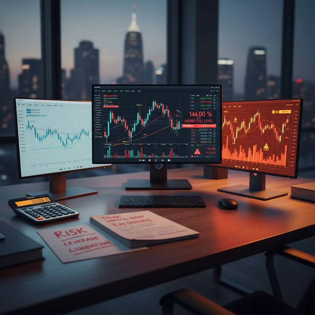 Margin call example image showing margin level pressure and shrinking free margin during leveraged trading