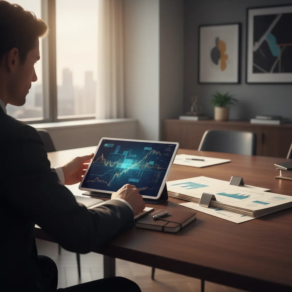 over the counter crypto trading scene in Dubai showing a private negotiated large digital asset deal