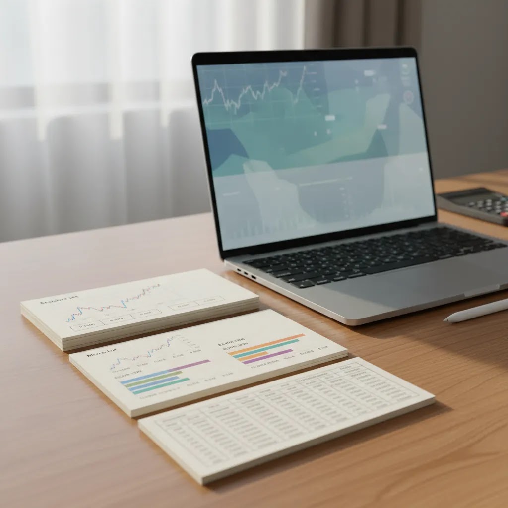 Forex pip value comparison setup showing pip value per lot and pip value for different pairs