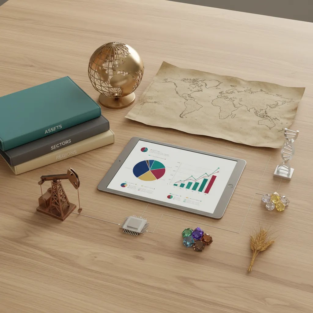 Portfolio diversification across asset classes sectors and geographic markets