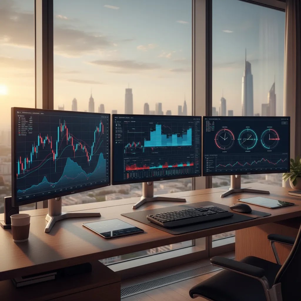 Pre market trading setup showing extended hours stock charts and market session timing