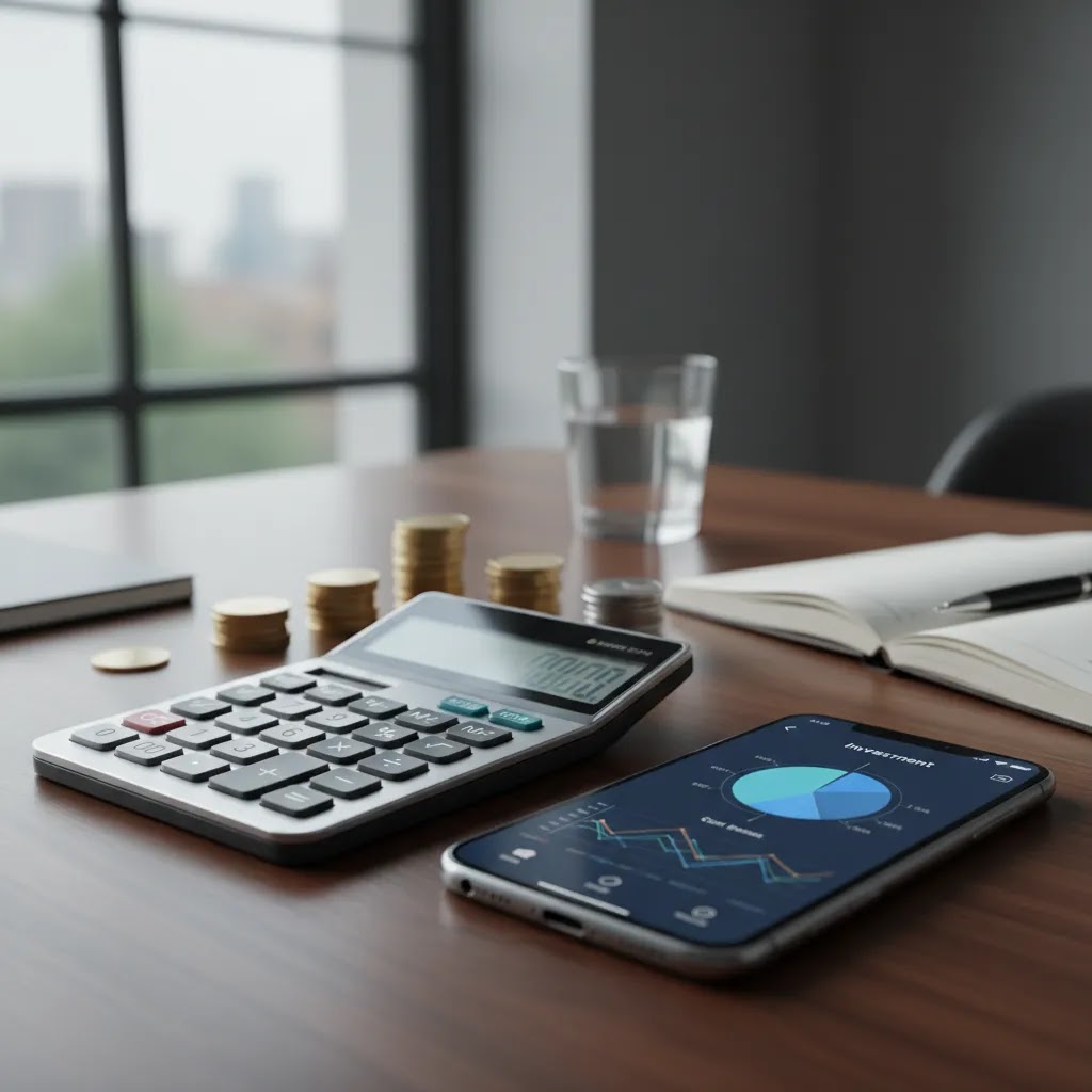 Robo advisor fees and automated investing cost comparison concept for beginner investors