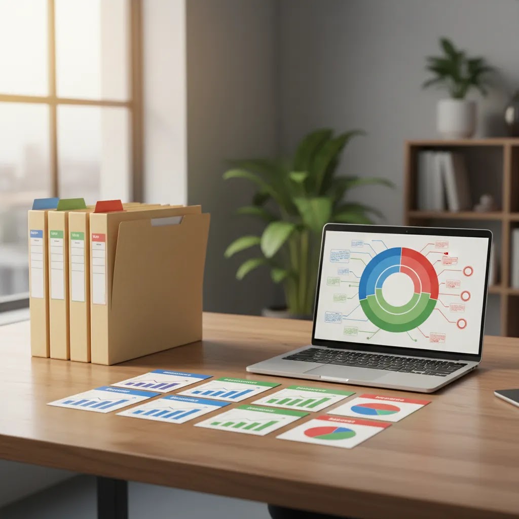 Sector analysis illustration showing the difference between market sectors and industry groups