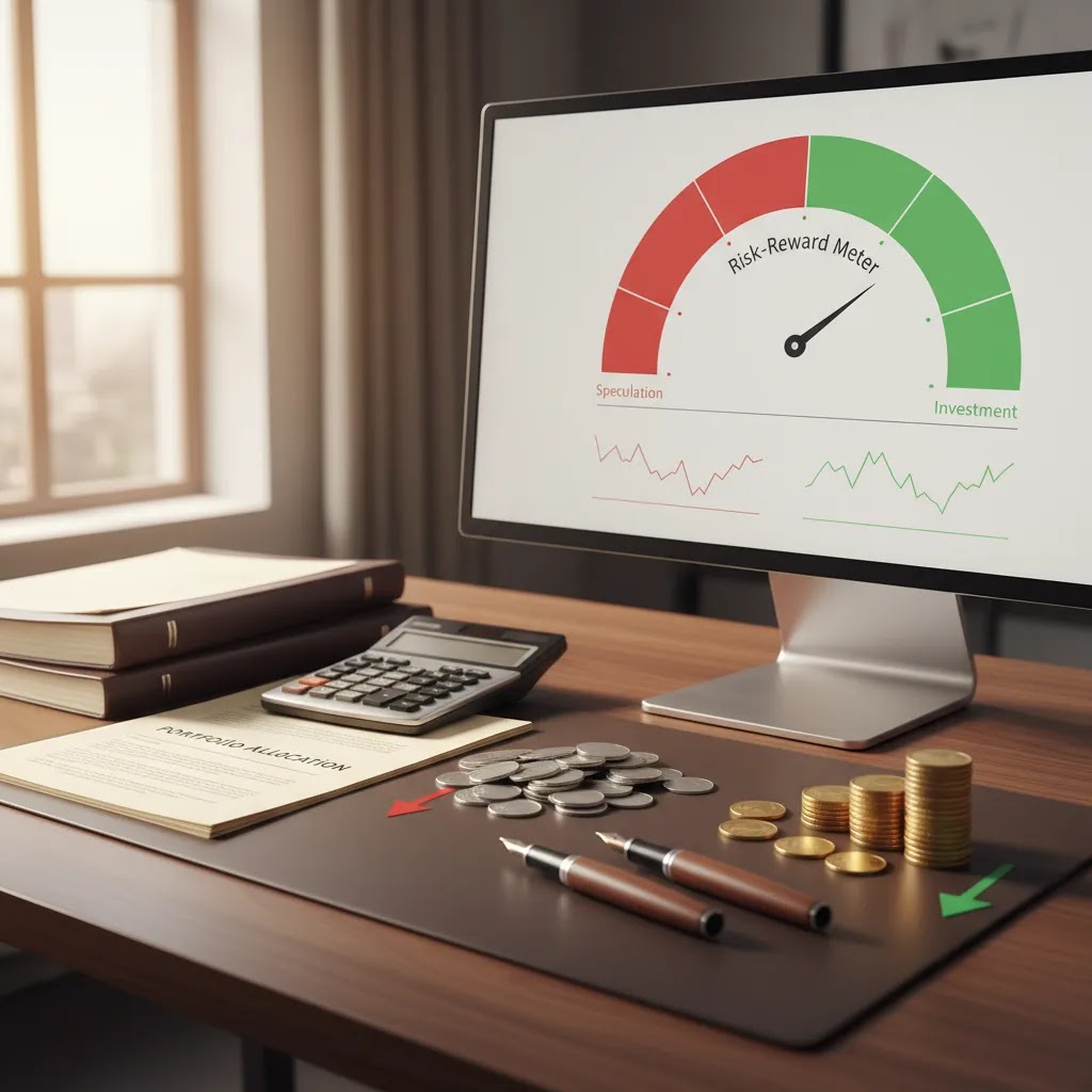 Short term trading vs long term investing visual showing risk, costs, and disciplined financial decision making