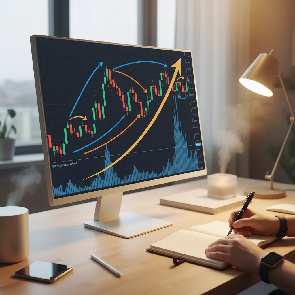 Smart money concepts market structure analysis on trading charts for smart money forex learning