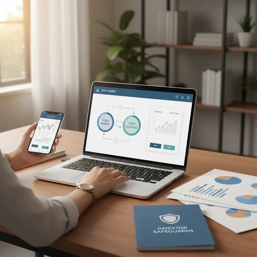 Stock exchange vs stock market visual guide with beginner investing setup