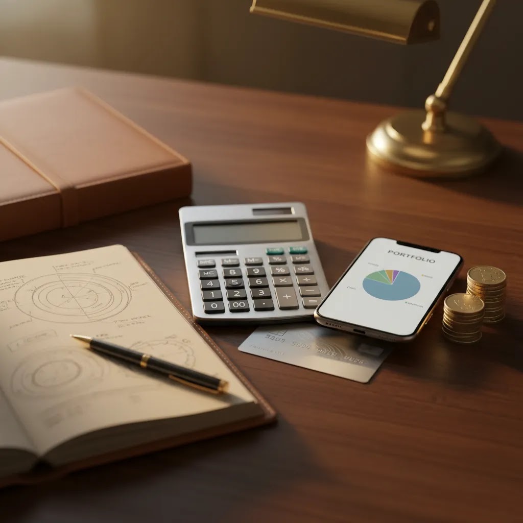 Stock trading fees and risk management for beginners with portfolio and cost planning tools