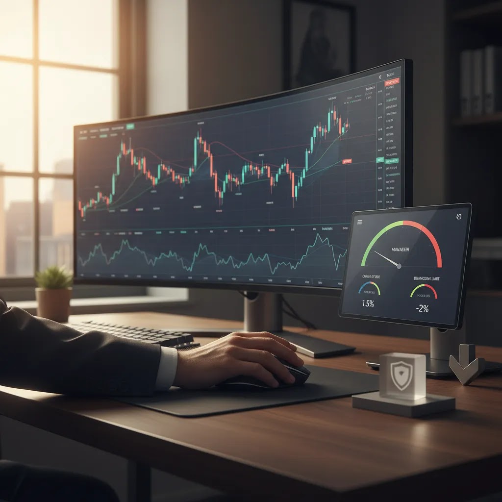 Stop loss strategy and drawdown management setup for safer trading risk management