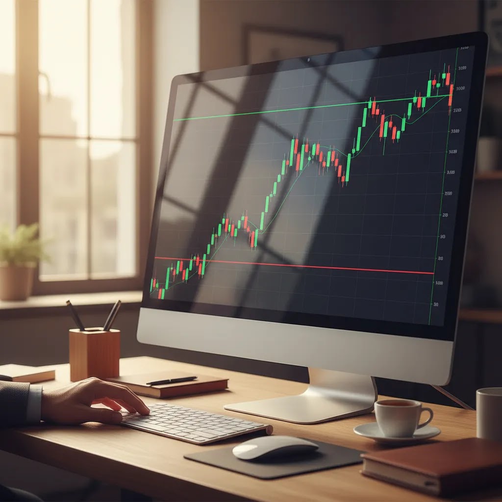 Stop loss order and take profit order shown on a trading chart to explain stop loss meaning