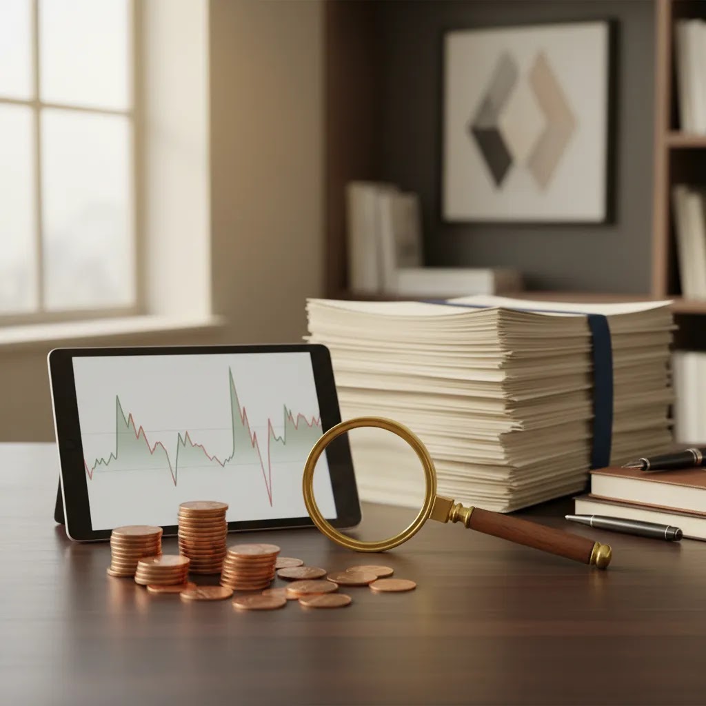 What are penny stocks visual showing micro cap stock research and low-priced shares