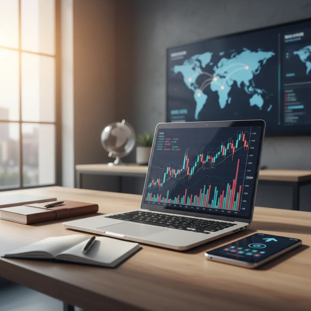 What is forex trading beginner guide with currency trading workspace and market charts