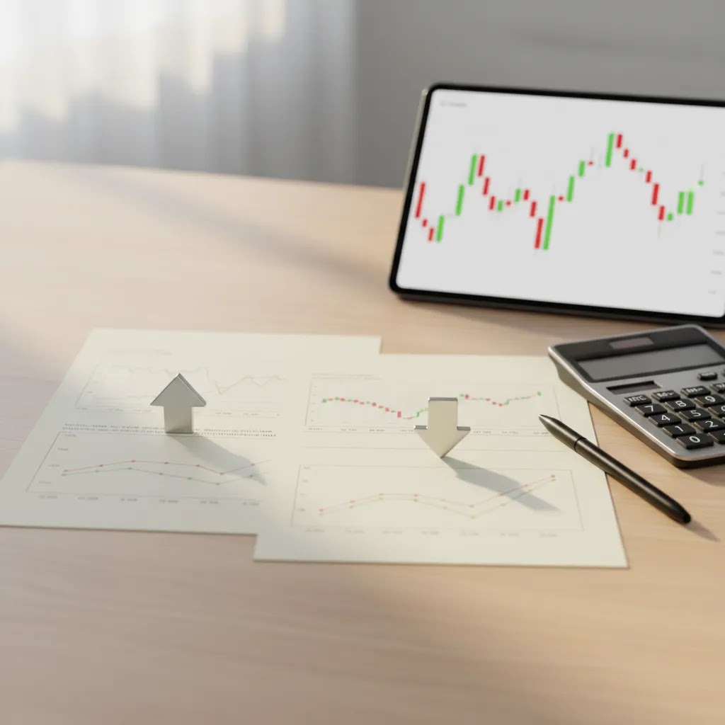 What is options trading image showing call option and put option concepts with financial contract visuals