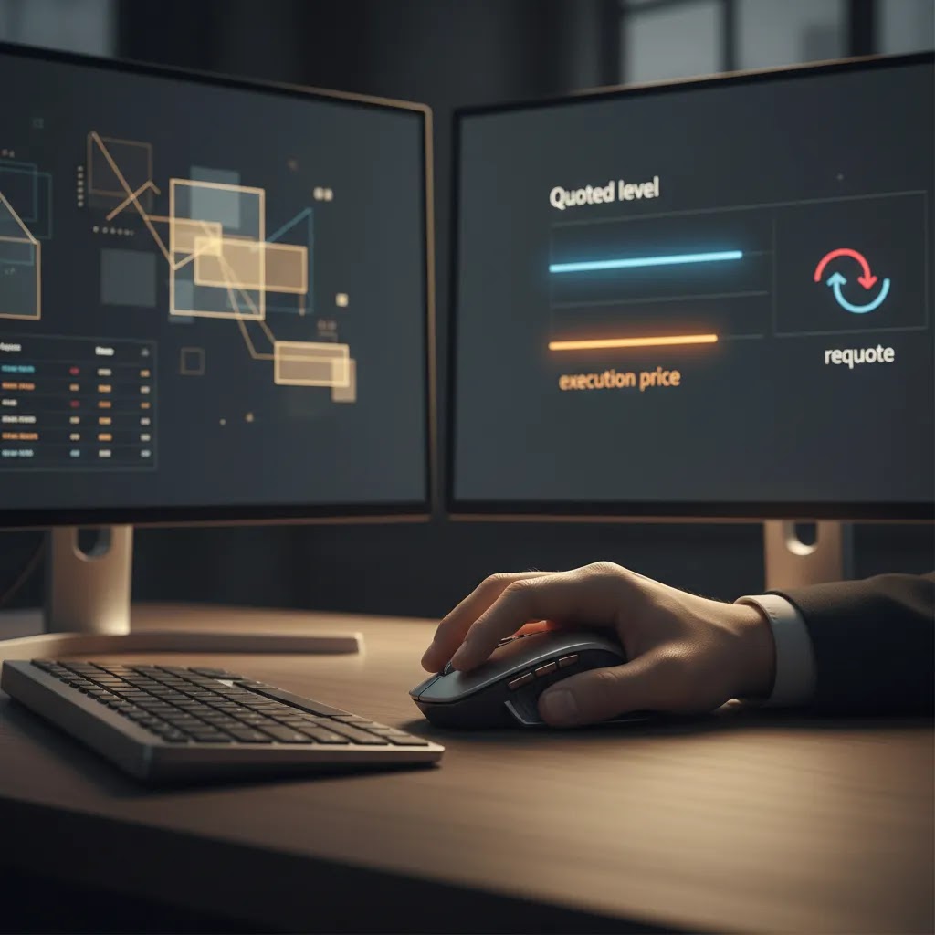 What is slippage in forex and requote meaning illustrated with changing order execution price