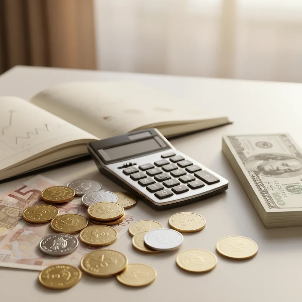 World highest currency 2026 ranking concept with premium global currencies and USD comparison on a finance desk